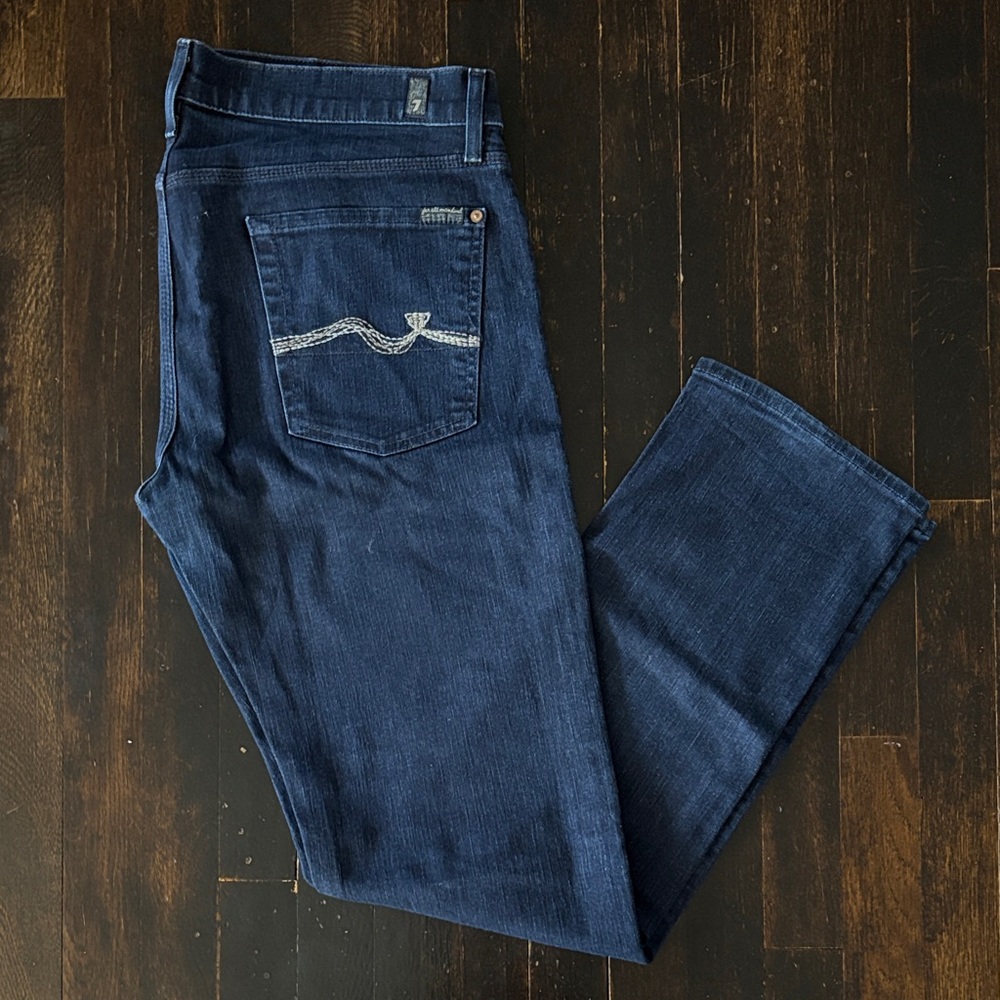7 For All Mankind Dark Blue Slimmy Jeans